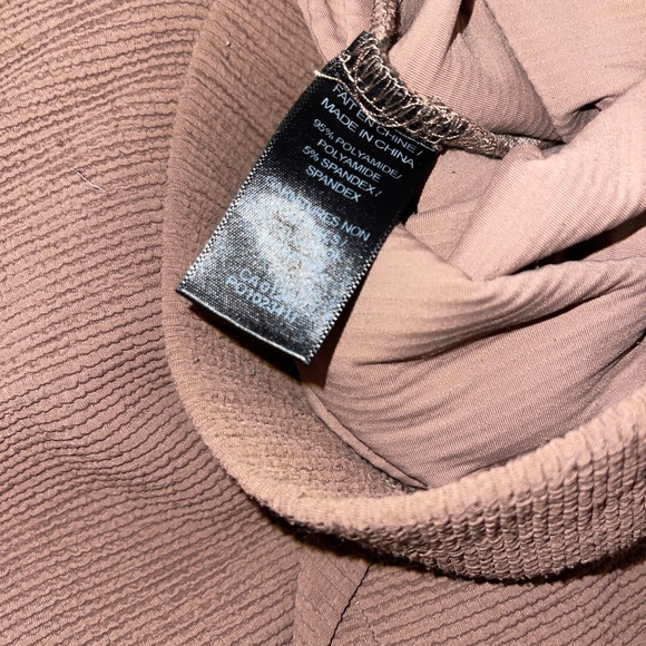 Taupe Ribbed Knit Sweater - Picture 4 of 8